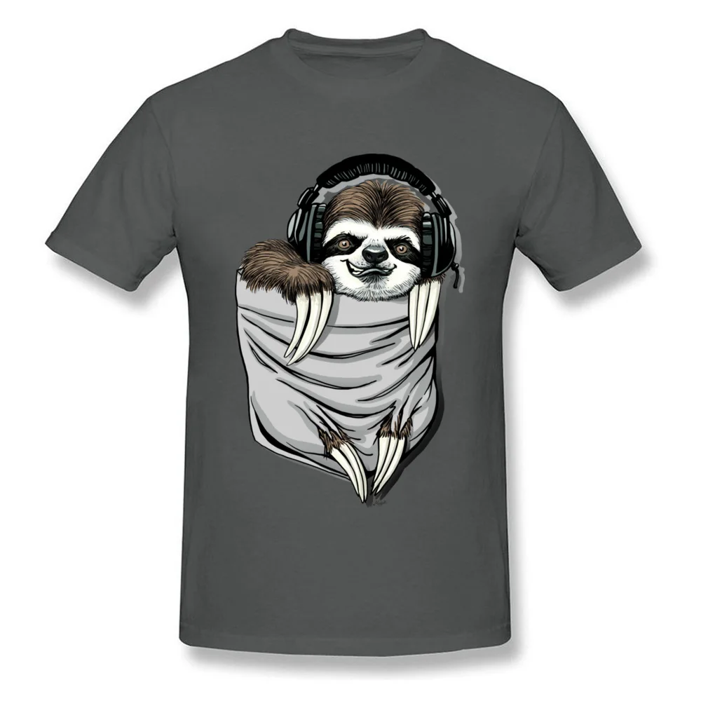 Sloth in My Pocket Men T-shirts 2018 Discount Geek Tops Shirt Cotton Crewneck Short Sleeve Summer Sweatshirts Thanksgiving Day Sloth in My Pocket carbon