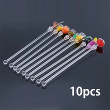 10 шт./компл. акриловый напиток сок пудлер перемешивание Смешивание Кофе резьбовые Коктейльные шпажки Muddler Бар Инструмент Коктейльная ложка для смешивания