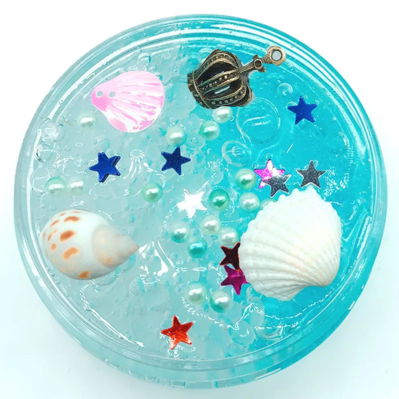 

Ocean Colorblock Gradient Crystal Mud Cool Multicolor Slime Toys Clear Clay Kids Toy Handgum