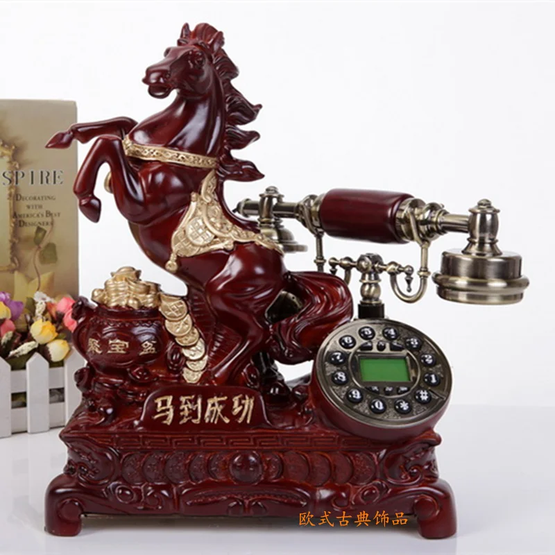 Are European antique phone telephone retro luxury villa home garden set Decoration classical ID backlit | Дом и сад