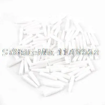 

100 Pcs White Nylon Chemical Composition Extruded Bar 3cm Long