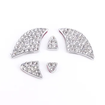

alloy Steering wheel decoration sticker logo manual Diamonds Emblem Badge Car styling Modification for universal Toyota