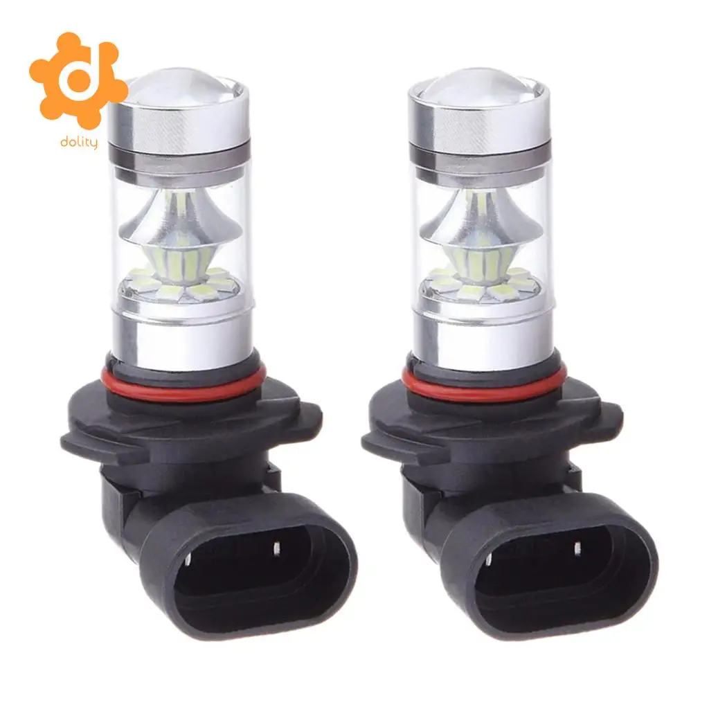 Baoblaze 2 Pieces Car 9006 HB4 100W Ice Blue LED Bulb for Fog Running DRL Light Lamp