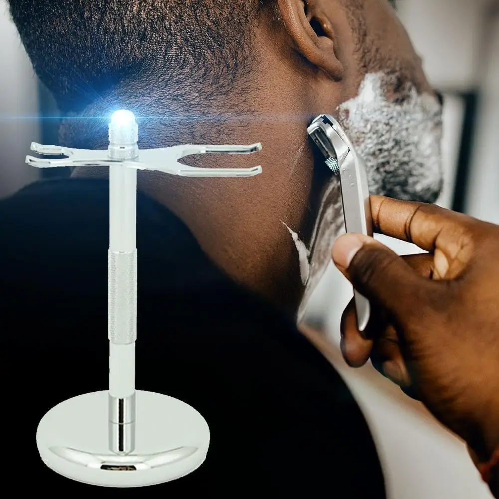 

Manual Razor Shelf Razor Brush Holder Hang Razor Frame Without Men's Beard Brush Metal Double Head