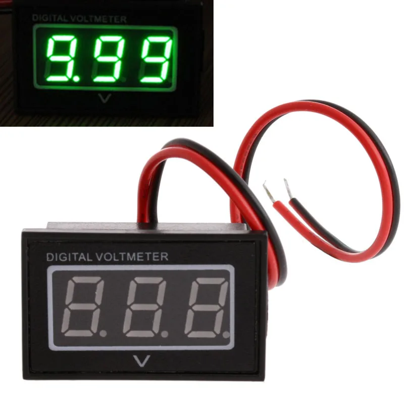 

Newest1pcs DC 3.0-30V Waterproof Battery Meter Auto Car Gauge Digital Voltmeter LED