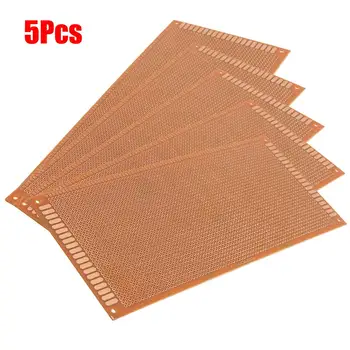 

Electric Unit 5pcs 10cm x 22cm Single Side Copper Prototyping Paper PCB Printed Circuit Board Prototype Breadboard