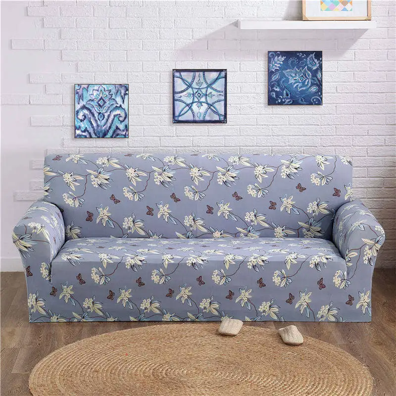 

Slipcovers Elastic Sofa Cover/Towel Single/Two/Three/Four-seater Tight Couch Flower 1PC