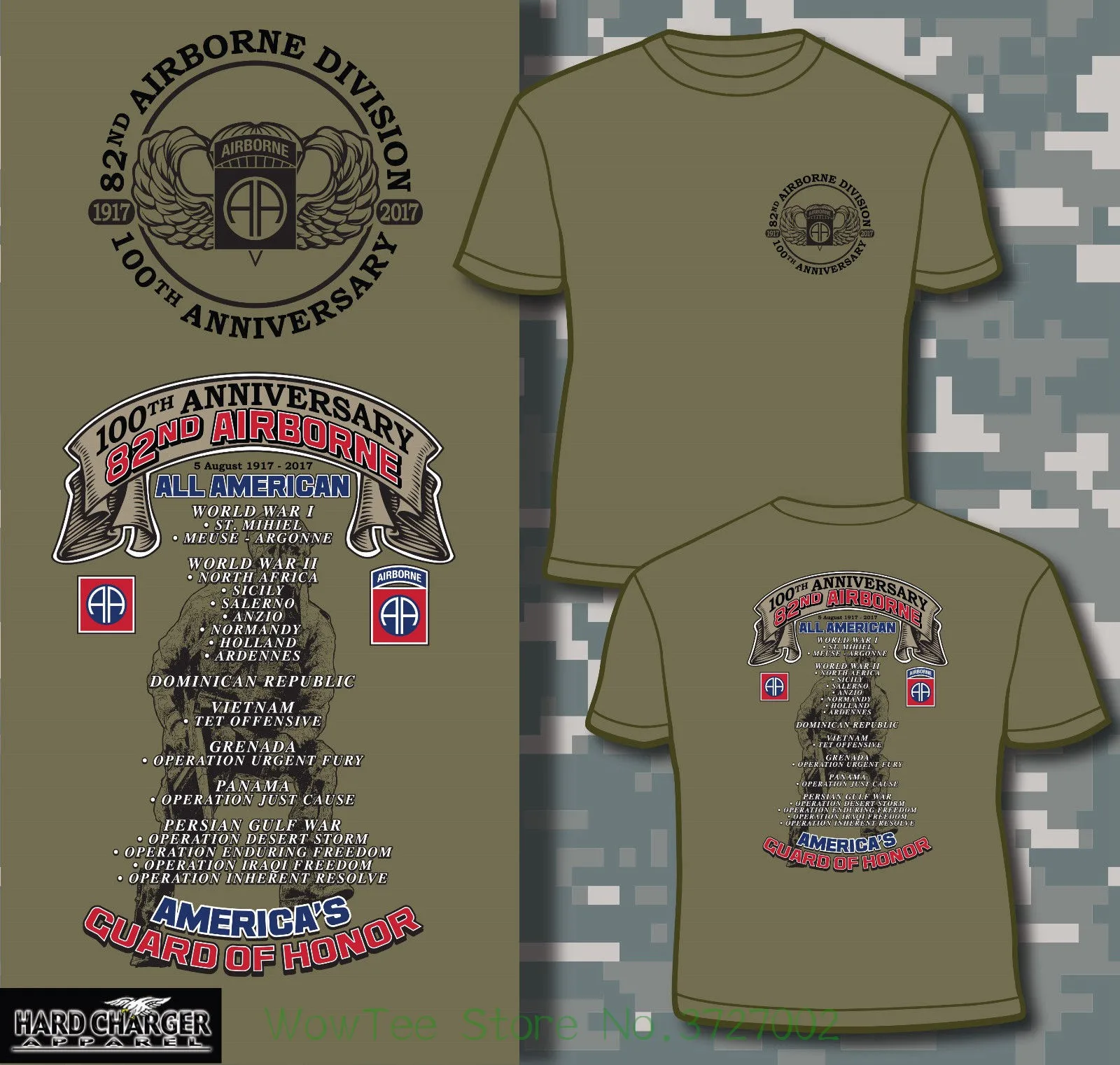 Buy 82nd Airborne 100th Anniversary All American Fort
