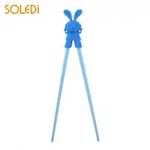 1 пара, детский помощник для обучения, тренеры, милые палочки для еды с кроликом