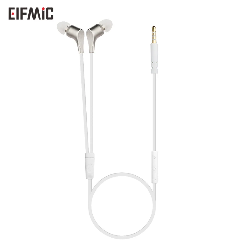 

Wholesale Hot Sale ELFMIC 3.5mm Wired In-Ear Earbud Earphones hifi Headsets with Mic for apple iPhone xiaomi huawei samsung