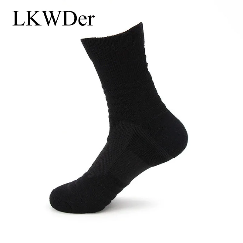 LKWDer 5 пар мужские носки элитные спортивные Calcetines Hombre махровые толстые
