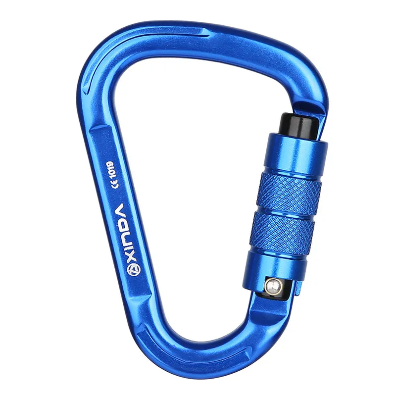 XINDA Outdoor Rock Climbing Carabiner 25KN Safety Connector Lock Aluminum alloy Spring-loaded Gate Buckle Survive Equipment | Спорт и
