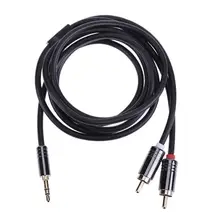 1m 1 5m RCA Audio Cable 2RCA Male to 3 5mm Jack to 2 RCA