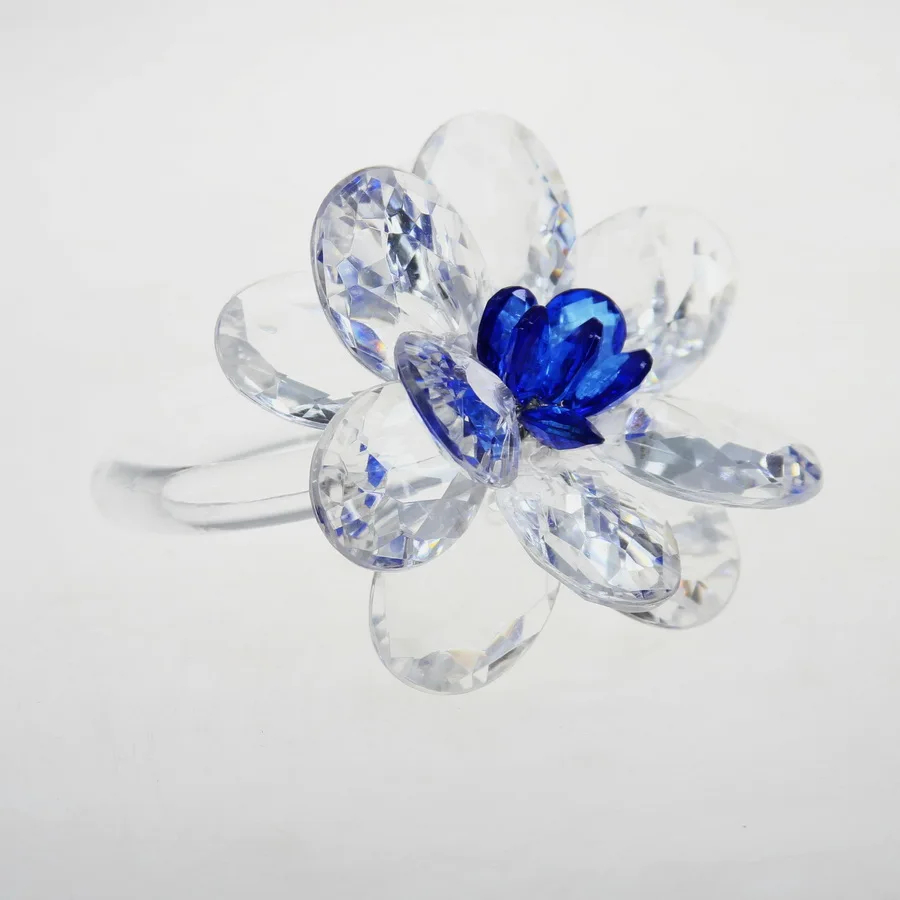 free shipping crystal flower napkin ring napkin holder bulk price 12 pcsin Napkin Rings from