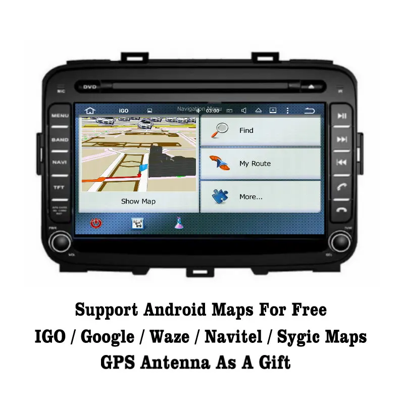 Flash Deal Liislee Android 7.1 2G RAM For Kia Carens 2013~2016 NEW Car Radio Audio Video Multimedia DVD Player WIFI DVR GPS Navi Navigation 3