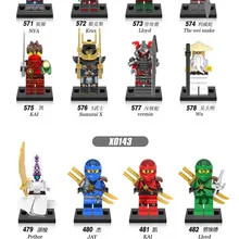 480 шт. ниндзя шлакоблок S для детей подарки ниндзя krux в weisnake Kai Kozu Cole pythor krux Jay Kai Зан LLOYD nya