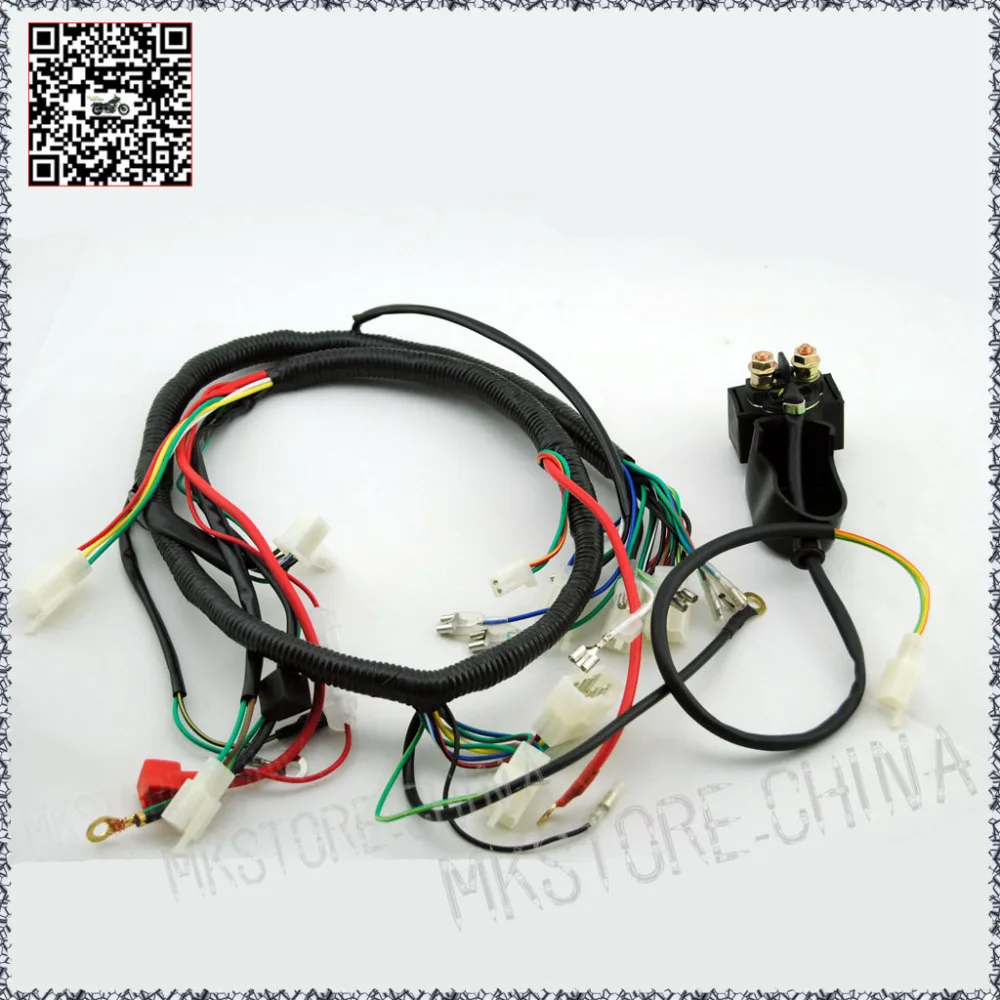 250CC+SOLENOID QUAD WIRING HARNESS 200 250cc Chinese Electric start for Loncin zongshen ducar Lifan free shipping-in ATV Parts & Accessories from ...