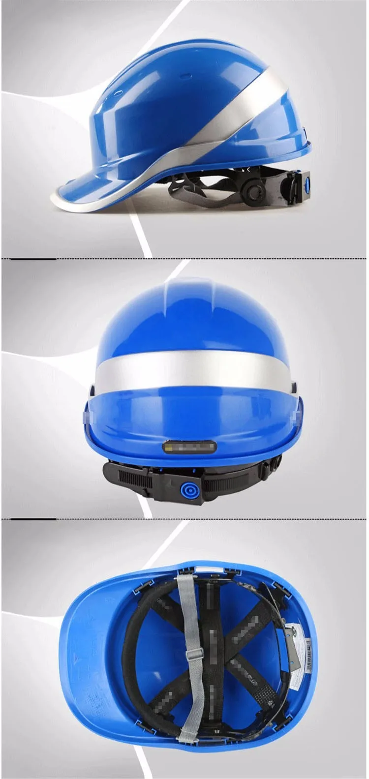 New Safety Helmet Hard Hat Work Cap ABS lnsulation Material With Phosphor Stripe Construction Site Insulating Protect Helmets