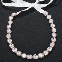 Charms Handmade Headband Tiaras Women Bride Crystal Rhinestones Jewelry Flower Hair Ornaments Ribbon Crown Wedding Accessories Charms Handmade Headband Tiaras Women Bride Crystal Rhinestones Jewelry Flower Hair Ornaments Ribbon Crown Wedding Accessories