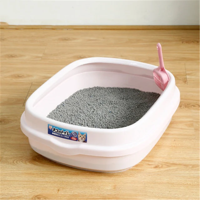 Cat Potty Training Litter Scoop Scooper Sand Box Toilet For Cat Plastic