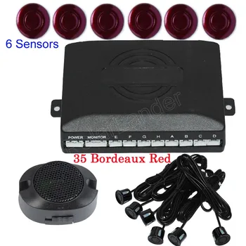 

Car Parking Sensor Auto Reverse Backup Radar Detector System 6 Sensors And 44 Colors available Parking Assist hot sale
