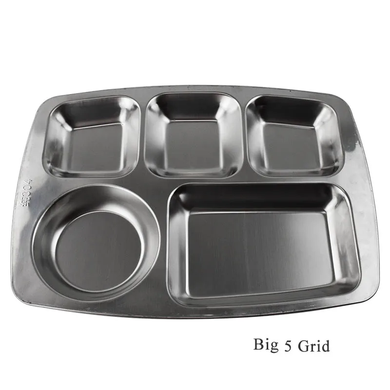 Placa Canteen s//steel 6-compartimento