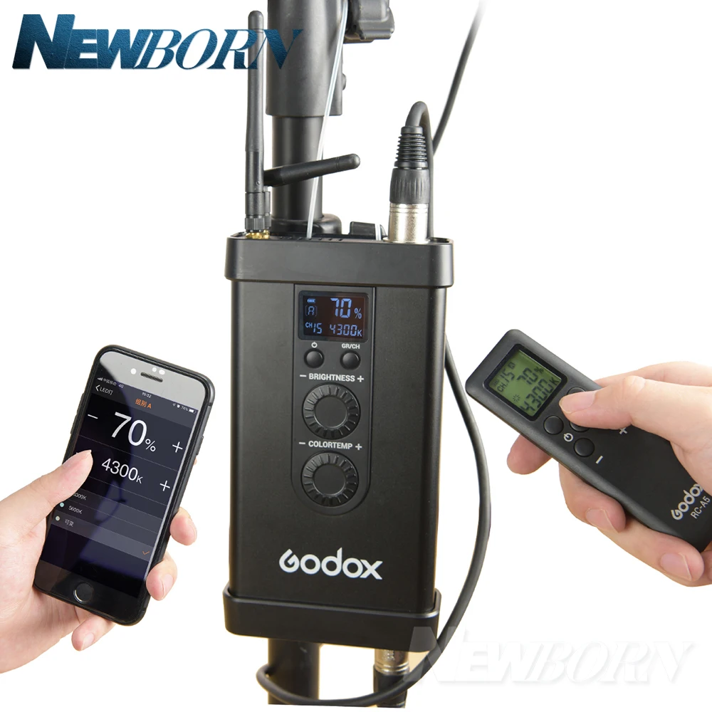 Godox FL60 60 W гибкий светодиодный свет для видеосъемки рулонная тканевая лампа с пультом управления+ пульт дистанционного управления+ Поддержка x-формы+ мобильное приложение