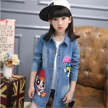 2017 New Autumn and Spring Children Clothing Child Clothes Baby Girl Outerwear Coat Girl’s Jackets Denim Kids Tops Jeans Wear Q2