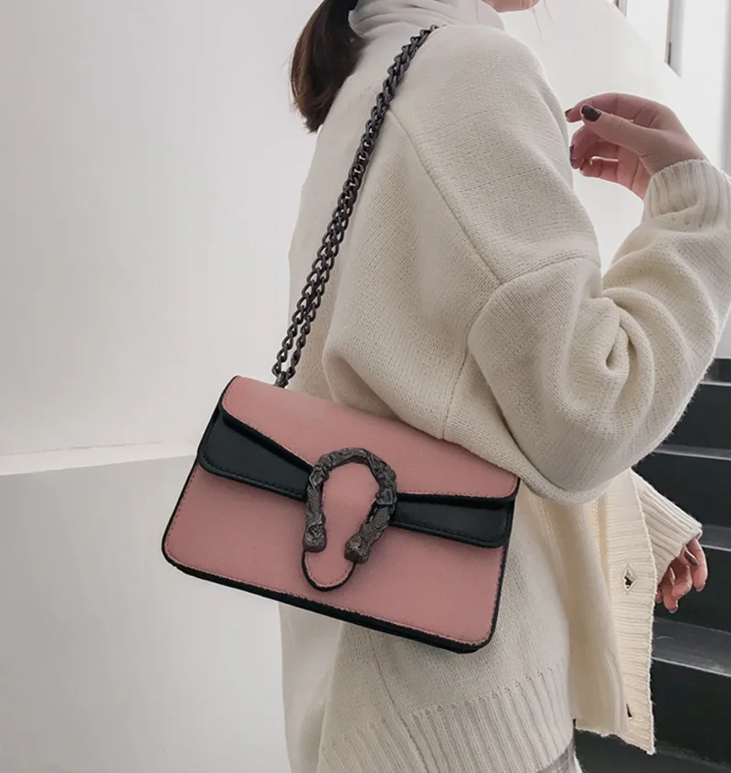 Women Fashion Design Chains Shoulder Bag Luxury Leather Female Exuqisite Handbag Holiday Crossbody Lady Casual Flap Bolsa SS3497 (17)