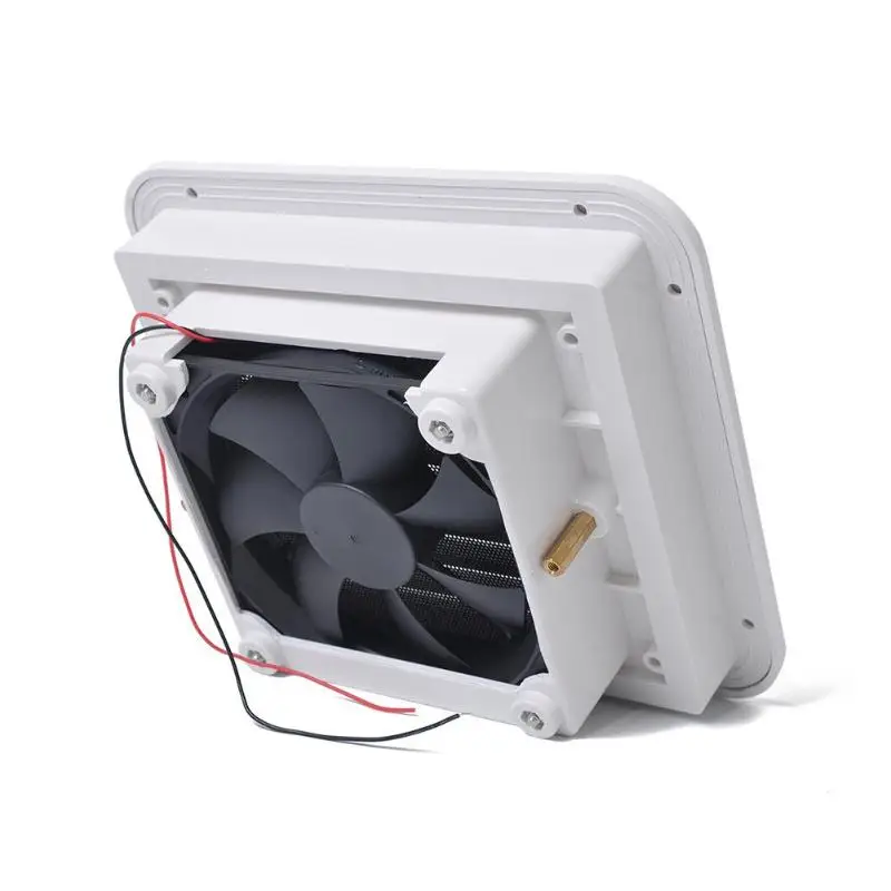VODOOL 12 В вентиляционное отверстие для холодильника с вентилятором для прицепа RV, караван, боковой вентиляционный Выпускной вентилятор, белый автомобильный сменный аксессуар
