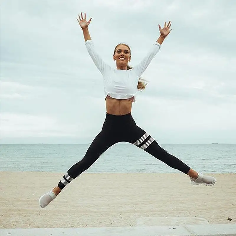 Офсетная печать штаны для йоги быстросохнущая легинсы спортивные Для женщин Фитнес спортивная одежда Эластичный тренировки обтягивающие