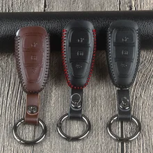 High quality Genuine leather Car key Case For Ford Focus 3 4 MK3 MK4 Kuga Edge Mondeo Fusion Escape Ecosport Fiesta key Cover High quality Genuine leather Car key Case For Ford Focus 3 4 MK3 MK4 Kuga Edge Mondeo Fusion Escape Ecosport Fiesta key Cover