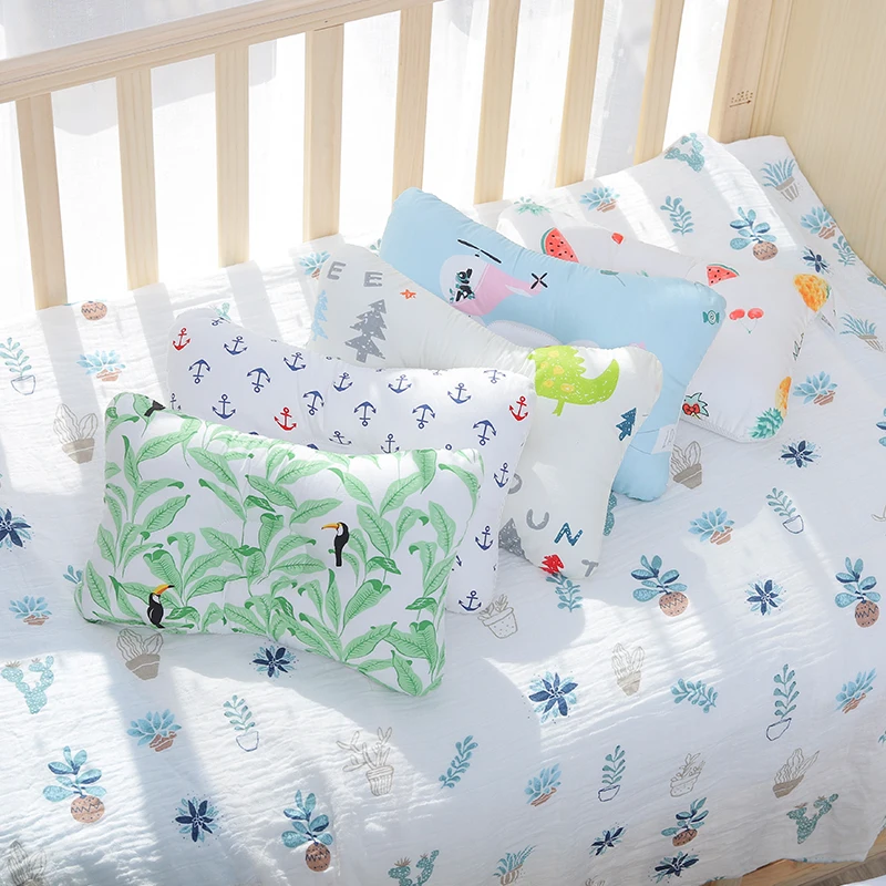 Детская подушка для новорожденных, подушка для защиты головы, детское постельное белье для младенцев, подушка для кормления малыша, позиционер для сна, анти-рулон