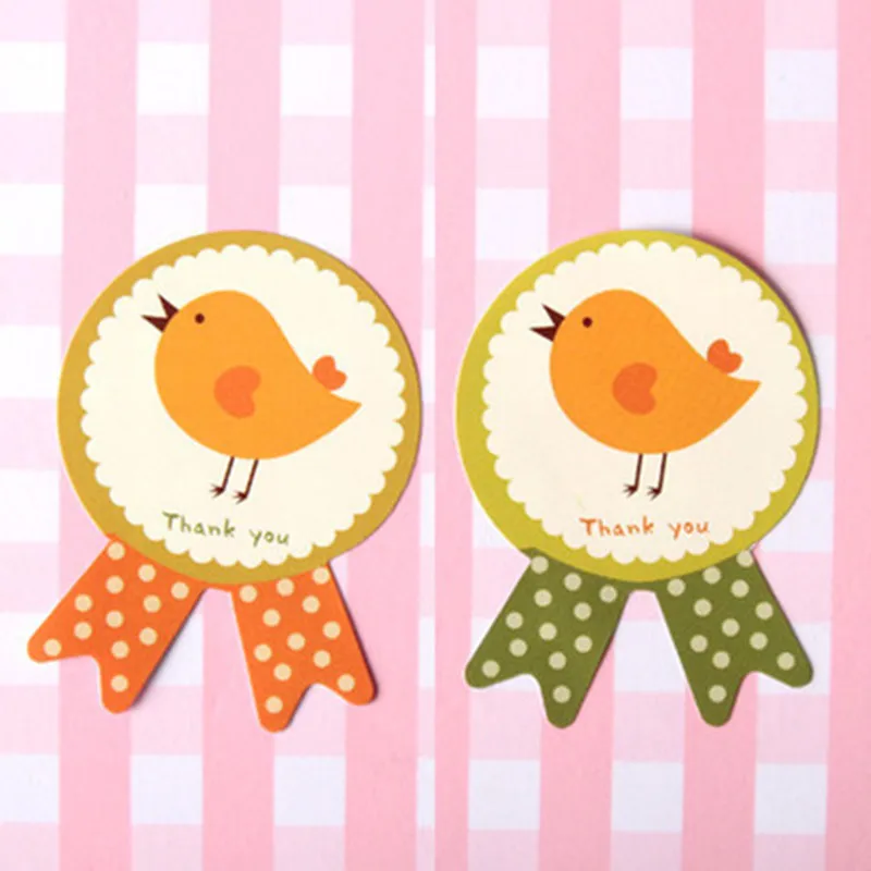 80pcs Badge Shape Bird Gift Seal Label Sticker For Party Favor Bag Candy Box Decoration |