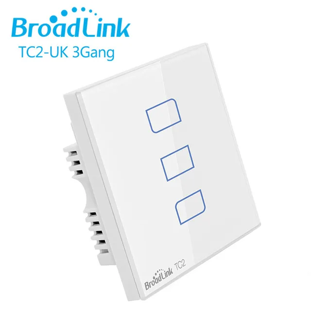 broadlink tc2 3gang smart touch switch uk standard rf433 wall switch