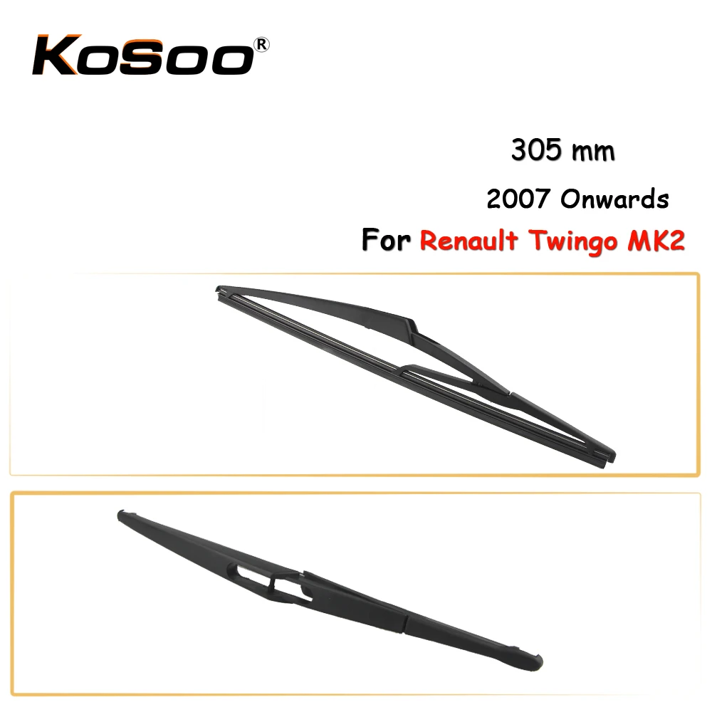 KOSOO Auto Rear Car Wiper Blade For Renault Twingo MK2,305mm 2007
