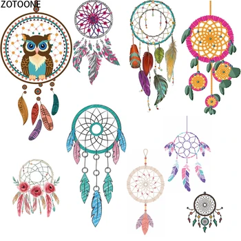 

ZOTOONE Cute Dream Catchers Iron on Transfer Patch for Clothing Heat on Thermal Patches Fusible Stickers Appliques on Garments E
