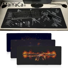 MaiYaCa Нескользящие PC пистолет части Csgo коврик для мыши геймер игровые коврики большой игровой коврик для мыши Lockedge коврик для мыши Клавиатура коврик
