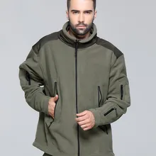 Спорт на открытом воздухе мужские охотничьи куртки для кемпинга тактические флисовые теплые куртки мужские в стиле милитари термо пальто Акула кожа патч одежда