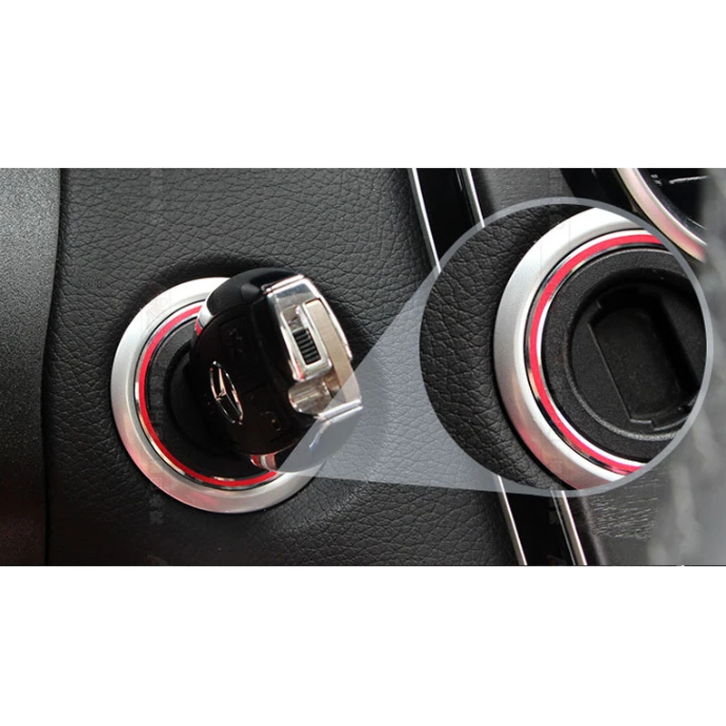 Хром для Mercedes Benz A B C E Class GLK CLA GLA CLS GLC GLE C200L E260L GLA200 двигатель Start Stop панель Стайлинг