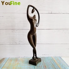 Hot Abstract Bronze Female Nude Statue Nude Woman Antique Auction House Bronze Ladies Sculpture Birthday Gift female nude