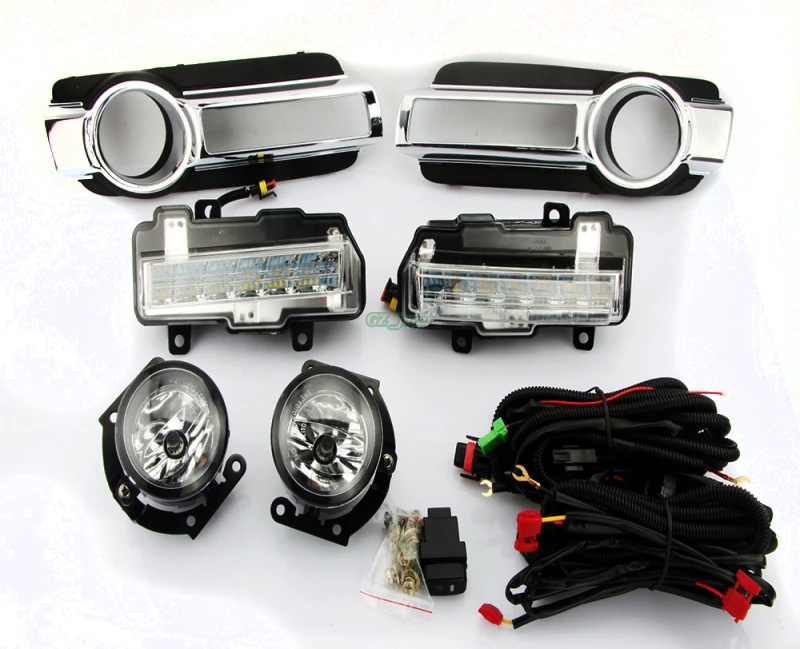 Здесь можно купить  Daytime Running Driving Light DRL Fog Lamp With Turn Signal Function Fog Light Assembly For Mitsubishi Pajero Montero 2015 DRL  Автомобили и Мотоциклы