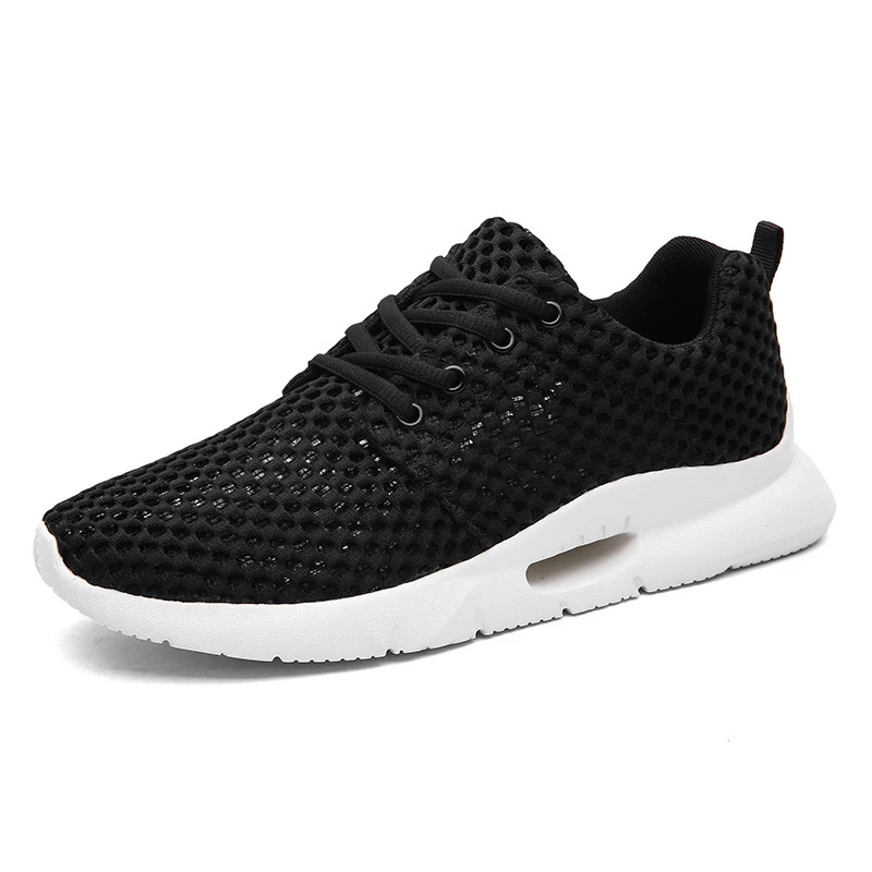 Weweya New Trend Sneakers Men Slip On Vulcanize Shoes Low Top Flat Shoes Breathable Mesh Socks Flats Unisex Shoes Sock Footwear - Цвет: Black-3