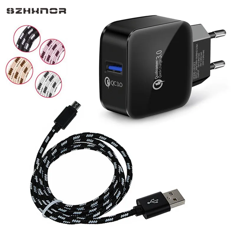 QC3.0 usb type C зарядное устройство адаптер для мобильного телефона Быстрая зарядка