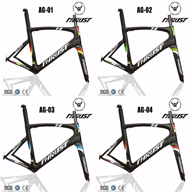 Best price at $409 Cheap 2016 hot sell Carbon road bike frame Glossy /Matt Cycling Road Bike Frame carbon Fork Seat post Clamp,cube frame and fixie