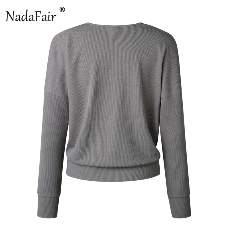 deep v knitted sweater female15
