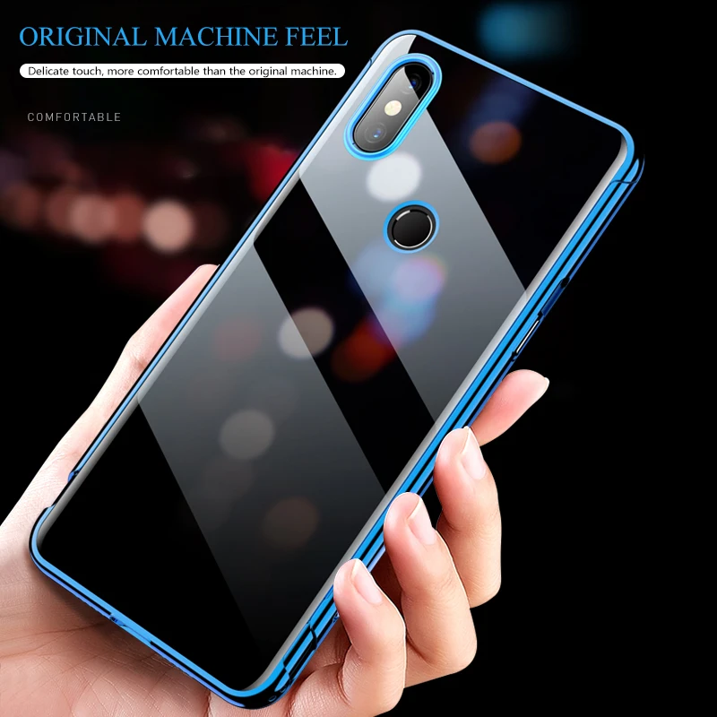 

GKK Transparent Case for Xiaomi Mi Mix 3 Case Slide Plating 360 Full Protection 2 in 1 Slim Matte Anti-knock mix 3 Coque Fundas