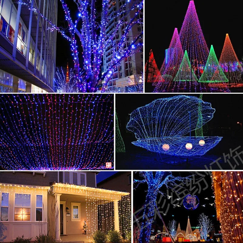 LED String Lights Christmas 10M 100LEDS 220V-110V LED Fairy Lights Waterproof Outdoor Wedding Holiday Decoration Garland Light