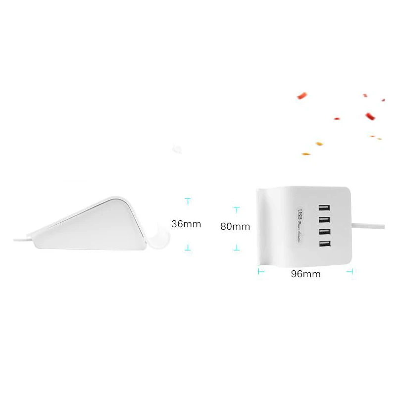 3USB порты зарядное устройство для телефона 2.5A Настольный EU/US штепсельная вилка