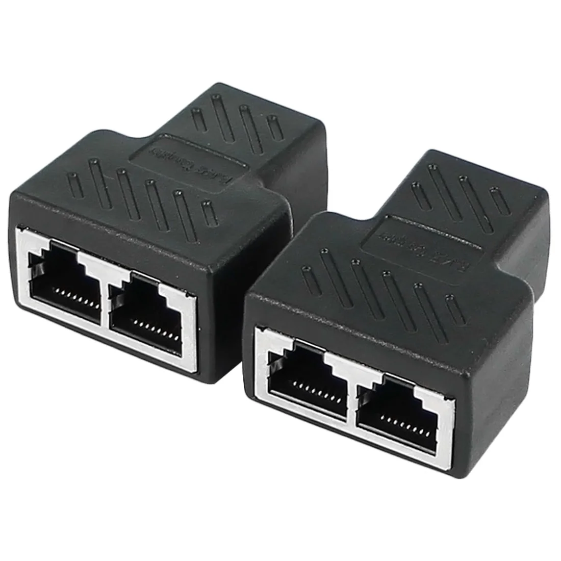 RJ45 Кабельный порт сетевой Кабельный соединитель Rj45 сетевой пластиковый тройник Кабельный соединитель способ разветвитель 1-2 адаптера